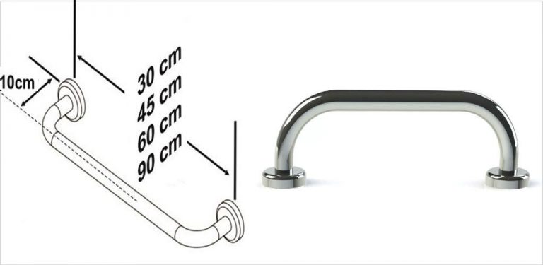 دستگیره توالت سالمندان استيل طرح ميله اي كمك بيمار