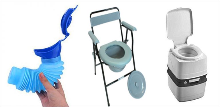 توالت فرنگی مخزن دار لگن کنار تخت بیمار